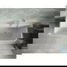 Baignoire Mexen Volta à poser murale 150 x 75 cm, blanche/noire, évacuation dorée - 51131507575-50
