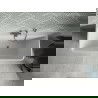 Baignoire Mexen Volta murale autoportante 170 x 75 cm, blanche/noire, évacuation gun gray brossé - 51131707575-66