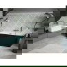 Mexen Volta baignoire murale autoportante 150 x 75 cm, blanche/noire, bonde gun metal - 51131507575-95