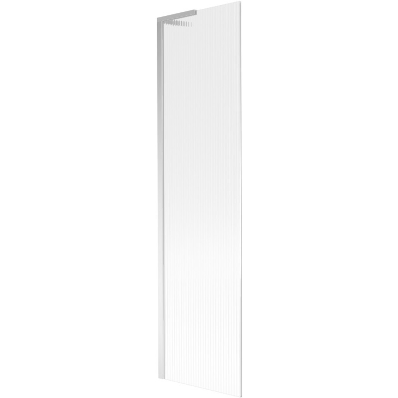 Mexen Next L paroi de baignoire à 1 vantail 50 x 150 cm, rayures, chrome - 895-050-000-03-09-01