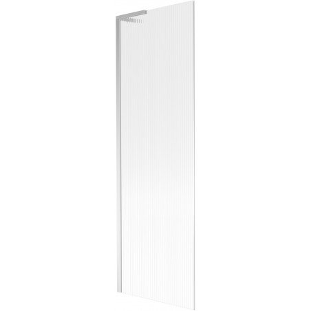 Mexen Next L paroi de baignoire 1-volet 60 x 150 cm, rayures, chrome - 895-060-000-03-09-01