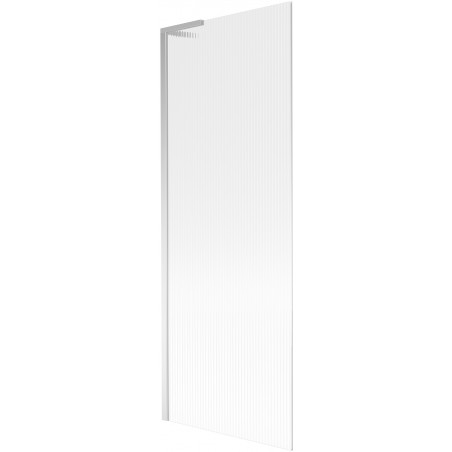 Mexen Next L paroi de baignoire à 1 volet 70 x 150 cm, stries, chrome - 895-070-000-03-09-01