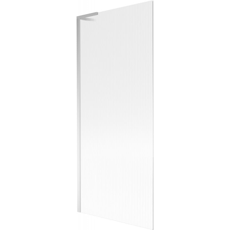 Mexen Next L paroi de baignoire 1 volet 80 x 150 cm, rayures, chrome - 895-080-000-03-09-01