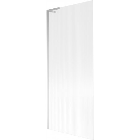 Mexen Next L paroi de baignoire 1 volet 80 x 150 cm, rayures, chrome - 895-080-000-03-09-01