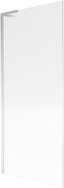 Mexen Next L paroi de baignoire 1 volet 80 x 150 cm, rayures, chrome - 895-080-000-03-09-01
