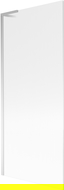 Paroi de baignoire Mexen Next L, 1 volet, 80 x 150 cm, rayures, chrome - 895-080-000-03-09-01