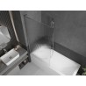 Mexen Next L pare-douche à 1 volet 90 x 150 cm, rayures, chrome - 895-090-000-03-09-01