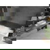 Mexen Next L paroi de baignoire 1-volet 90 x 150 cm, rayures, chrome - 895-090-000-03-09-01