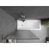 Mexen Next L pare-douche à 1 volet 90 x 150 cm, rayures, chrome - 895-090-000-03-09-01