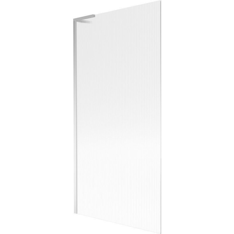 Mexen Next L paroi de baignoire 1-volet 90 x 150 cm, rayures, chrome - 895-090-000-03-09-01