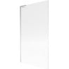 Mexen Next L pare-douche de baignoire à 1 volet 100 x 150 cm, rayures, chrome - 895-100-000-03-09-01