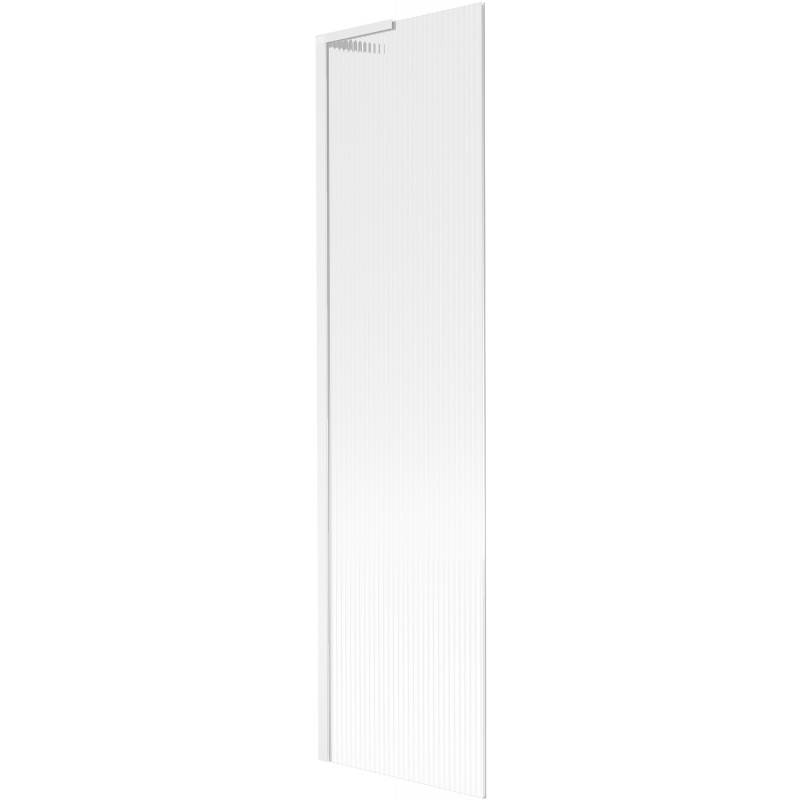 Paroi de baignoire Mexen Next L 1 vantail 50 x 150 cm, stries, blanc - 895-050-000-03-09-20