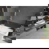 Mexen Next L paravent de bain 1-volet 60 x 150 cm, rayures, blanc - 895-060-000-03-09-20
