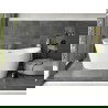 Mexen Montana baignoire autoportante 180 x 90 cm, blanche, évacuation en or brossé - 52011809000-55
