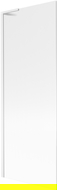 Mexen Next L paroi de baignoire 1 volet 70 x 150 cm, rayures, blanc - 895-070-000-03-09-20