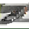 Baignoire Mexen Montana autoportante 180 x 90 cm, blanche, bonde en laiton brossé - 52011809000-65