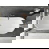 Baignoire Mexen Montana autoportante 180 x 90 cm, blanche, bonde en laiton brossé - 52011809000-65