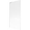 Mexen Next L pare-douche 1 vantail 90 x 150 cm, rayé, blanc - 895-090-000-03-09-20