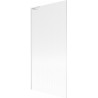 Mexen Next L paroi de baignoire à 1 volet 90 x 150 cm, rayures, blanc - 895-090-000-03-09-20