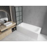 Mexen Vega baignoire rectangulaire 170 x 70 cm avec habillage et paroi de douche 1 battant 70 cm, motif noir