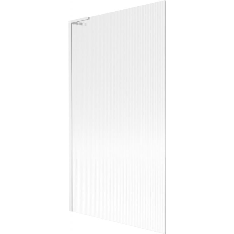 Mexen Next L paroi de douche pliable 1 volet 100 x 150 cm, rayures, blanc - 895-100-000-03-09-20