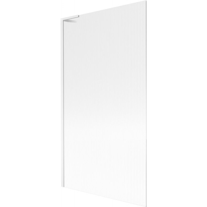 Paroi de baignoire Mexen Next L 1 volet 100 x 150 cm, rayé, blanc - 895-100-000-03-09-20