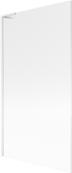 Mexen Next L paroi de douche pliable 1 volet 100 x 150 cm, rayures, blanc - 895-100-000-03-09-20