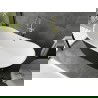Baignoire Mexen Montana autoportante 180 x 90 cm, blanche/noire, vidage doré brossé - 52011809075-55