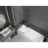 Mexen Next L paroi de baignoire à 1 volet 50 x 150 cm, rayures, doré - 895-050-000-03-09-50