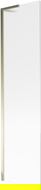 Mexen Next L paroi de baignoire 1-pliable 50 x 150 cm, rainuré, doré - 895-050-000-03-09-50