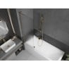 Mexen Next L paroi de baignoire 1 volet 60 x 150 cm, strié, doré - 895-060-000-03-09-50