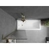 Mexen Next L paroi de baignoire 1 volet 60 x 150 cm, strié, doré - 895-060-000-03-09-50