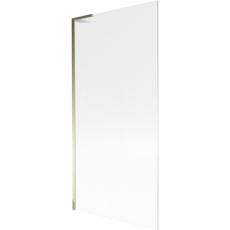 Mexen Next L paravent de baignoire 1-pliant 90 x 150 cm, rayures, doré - 895-090-000-03-09-50