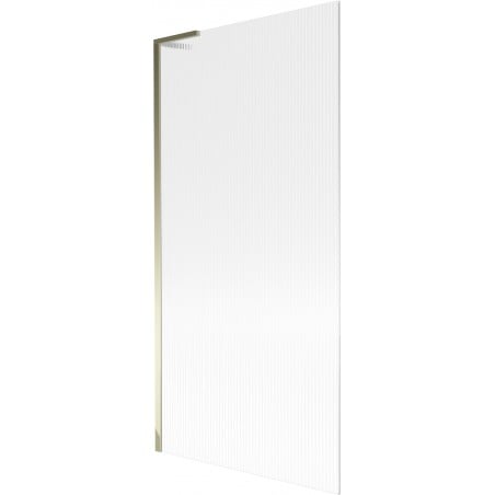 Mexen Next L paravent de baignoire 1-pliant 90 x 150 cm, rayures, doré - 895-090-000-03-09-50