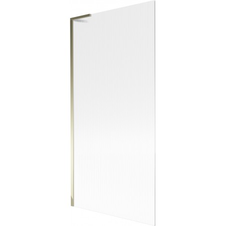 Paroi de baignoire 1 volet Mexen Next L 90 x 150 cm, rayures, doré - 895-090-000-03-09-50