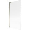 Mexen Next L paravent de baignoire 1-pliant 90 x 150 cm, rayures, doré - 895-090-000-03-09-50