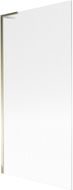 Mexen Next L paravent de baignoire 1-pliant 90 x 150 cm, rayures, doré - 895-090-000-03-09-50