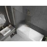 Mexen Next L paroi de baignoire 1-volet 100 x 150 cm, striée, dorée - 895-100-000-03-09-50