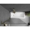 Mexen Next L paroi de baignoire 1-volet 100 x 150 cm, striée, dorée - 895-100-000-03-09-50