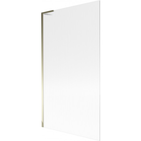 Mexen Next L paroi de baignoire 1-volet 100 x 150 cm, striée, dorée - 895-100-000-03-09-50