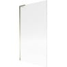 Mexen Next L paroi de baignoire 1-volet 100 x 150 cm, striée, dorée - 895-100-000-03-09-50