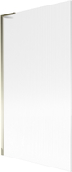 Mexen Next L paroi de baignoire 1-volet 100 x 150 cm, striée, dorée - 895-100-000-03-09-50