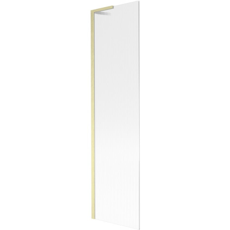 Mexen Next L paroi de baignoire 1 volet 50 x 150 cm, rayures, or brossé - 895-050-000-03-09-55