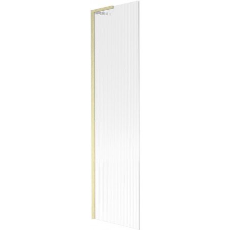 Mexen Next L paroi de baignoire 1 volet 50 x 150 cm, rayures, or brossé - 895-050-000-03-09-55