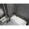 Mexen Next L paroi de baignoire 1 volet 60 x 150 cm, rayures, or brossé - 895-060-000-03-09-55