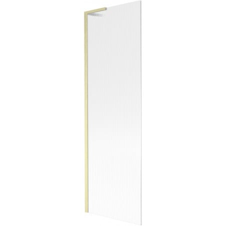 Mexen Next L paroi de baignoire 1 volet 60 x 150 cm, rayures, or brossé - 895-060-000-03-09-55