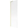 Mexen Next L paroi de baignoire 1 volet 60 x 150 cm, rayures, or brossé - 895-060-000-03-09-55