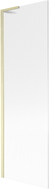 Mexen Next L paroi de baignoire 1 volet 60 x 150 cm, rayures, or brossé - 895-060-000-03-09-55