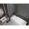 Mexen Next L paroi de baignoire 1 volet 70 x 150 cm, rayures, or brossé - 895-070-000-03-09-55