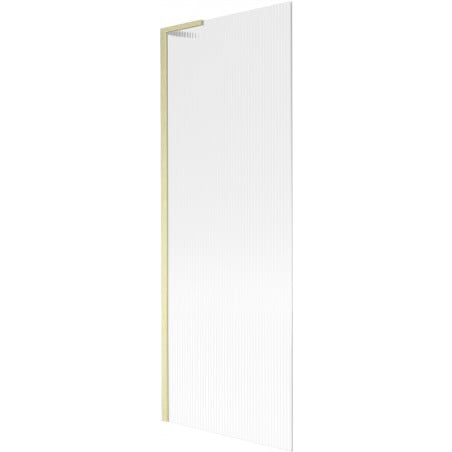 Mexen Next L paroi de baignoire 1 volet 70 x 150 cm, rayures, or brossé - 895-070-000-03-09-55